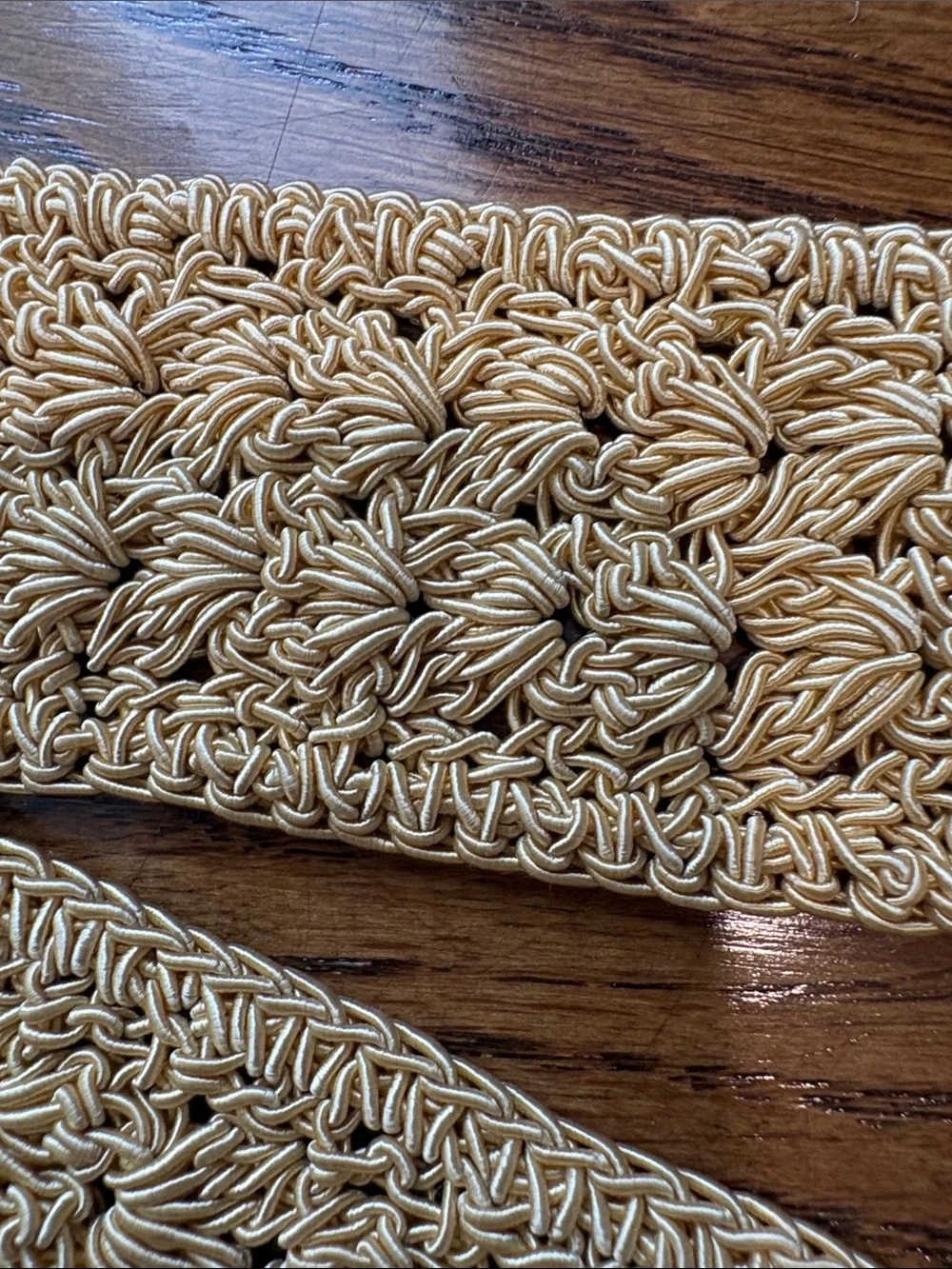 J. Jill Gold Knit Tie Belt
